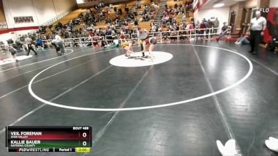 145 lbs Semifinal - Kallie Bauer, Natrona County vs Veil Foreman, Star Valley