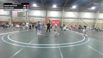 63 kg Rr Rnd 5 - Juliana Van Slyke, South Hills Wrestling Academy - GHSE vs Hailey Isham, Maine Trappers Blue - GHSE