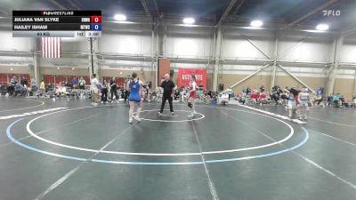 63 kg Rr Rnd 5 - Juliana Van Slyke, South Hills Wrestling Academy - GHSE vs Hailey Isham, Maine Trappers Blue - GHSE