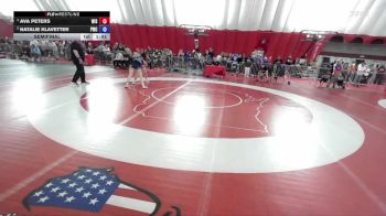 135 lbs Semifinal - Ava Peters, Wisconsin vs Natalie Klavetter, Pinnacle Wrestling Club