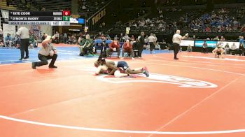 150 Class 3 lbs Quarterfinal - D`Monta Bagby, St. Charles vs Tate Cook, Warrensburg