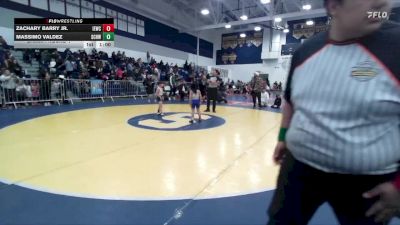 54 lbs Champ. Round 1 - Zachary Barry Jr., Inland Elite Wrestling Club vs Massimo Valdez, So Cal Hammers Wrestling