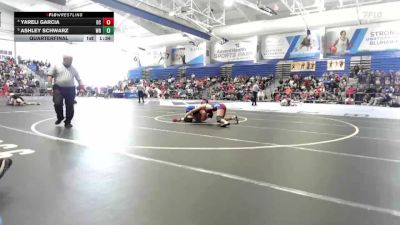 155 lbs Quarterfinal - Ashley Schwarz, Washburn Rural vs Yareli Garcia, Dodge City