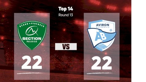 2022 Section Paloise vs Aviron Bayonnais