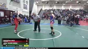 150 lbs Cons. Round 4 - Samantha Arce, Mater Dei vs April Valdes Serna, Indio