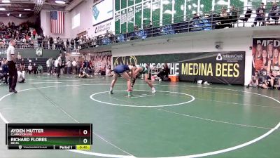 132 lbs Cons. Round 5 - Richard Flores, Delta vs Ayden Mutter, Clarkston (MI)