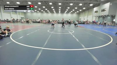 70 lbs Rr Rnd 1 - Ethan Schwartz, All American Wrestling Club Blue - EL vs Jack Wentz, Yorktown Wrestling Club - EL