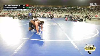 B4A-285 lbs Quarterfinal - Donald Sanders, Mount St. Mary vs Alejandro Gallegos, Inola