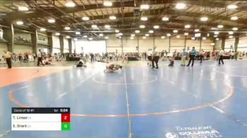 120 lbs Consi Of 16 #1 - Tye Linser, IN vs Ernest Grant, CA