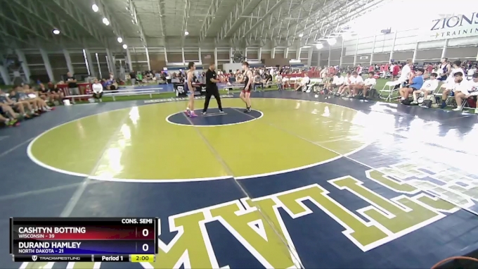 132 lbs 2nd Wrestleback (8 Team) - Cashtyn Botting, Wisconsin vs Durand ...