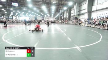 195 lbs Rr Rnd 1 - Caden Finck, Buffalo Valley Wrestling Club - Black vs Dante Mortellite, Elite NJ HSB Red