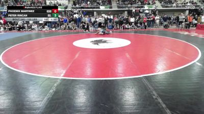 120 lbs Quarterfinal - Phoenix Martinez, Oceanside vs Peter Rincan, Billerica