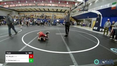 43 lbs Final - Mark Misak, Clinton Youth Wrestling vs Preslie Dickerson, Clinton Youth Wrestling