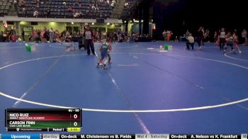 50 lbs Cons. Semi - Nico Ruiz, Sebolt Wrestling Academy vs Carson Finn, Cass Lake Bears