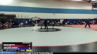 50 lbs Round 1 - Hattie Brown, Team Real Life vs Brinleigh Wright, Mountain Man Wrestling Club