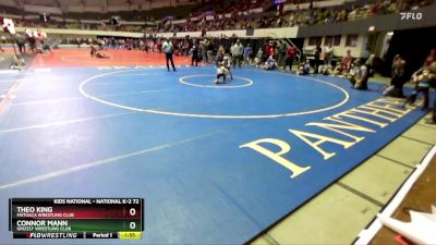 National K-2 72 Round 2 - Theo King, Matoaca Wrestling Club vs Connor Mann, Grizzly Wrestling Club