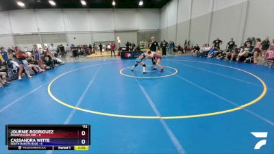 112 lbs Round 1 (8 Team) - Journie Rodriguez, Pennsylvania Red vs Cassandra Witte, South Dakota Blue