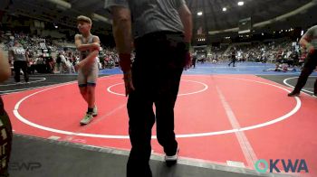 84 lbs Round Of 16 - Niko Proctor, Henryetta Knights Wrestling Club vs Crew Card, Tulsa Blue T Panthers