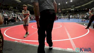84 lbs Round Of 16 - Niko Proctor, Henryetta Knights Wrestling Club vs Crew Card, Tulsa Blue T Panthers