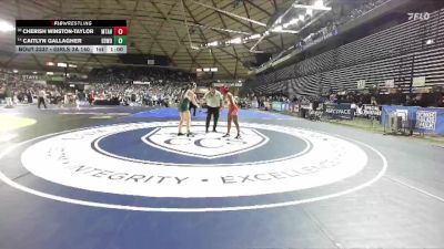 Girls 3A 140 lbs Cons. Round 1 - Cherish Winston-Taylor, Mount Tahoma (Girls) vs Caitlyn Gallagher, Edmonds-Woodway (Girls)