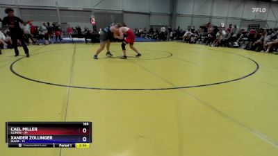 165 lbs Semis & 3rd Wb (16 Team) - Cael Miller, Illinois vs Xander Zollinger, Idaho