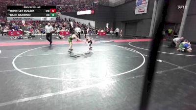 110 lbs Champ. Round 1 - Brantley Bouzek, Badger Youth Wrestling vs Kash Gajewski, Edgar