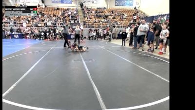 55 lbs Champ. Round 1 - Destiny Victory Wren, Bomber Wrestling Club vs Ariyah Brassfield, Rising Kingz