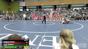 190 lbs Quarterfinals (8 Team) - Camron Brown, SULPHUR vs Aiven Robbins, CATOOSA