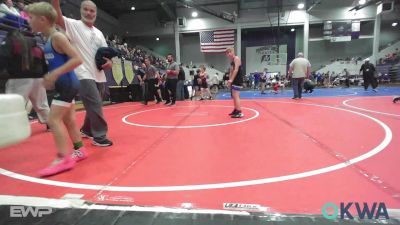 80 lbs Rr Rnd 2 - Jackson Graham, Raw Wrestling Club vs Kanon Hilbert, Stroud Youth Wrestling Club