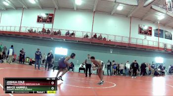 144 lbs Cons. Round 4 - Bryce Harrell, Warren Wrestling Academy vs Joshua Cole, Merrillville Pirates Wrestling Club