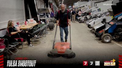 Behind The Scenes: Dirt Sweeper Mower At Tulsa Shootout