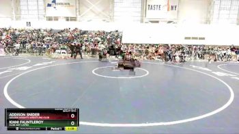 135 lbs Cons. Round 2 - Addison Snider, Golden Knights Wrestling Club vs Kiani Fauntleroy, Club Not Listed