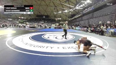 Boys 1A 113 lbs Cons. Round 5 - Wyatt Gutierrez, Naches Valley vs Cruz Vargas, Montesano