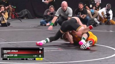 125 Finals, Spencer Lee, Iowa vs Drake Ayala, Iowa