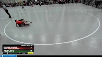 56 lbs Cons. Round 4 - Kasyn Smith, The Best Wrestler vs Landon Walker, Glasgow Wrestling Academy