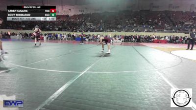 150 lbs Round Of 16 - Ayden Collins, Verdigris vs Body Thomason, Blackwell