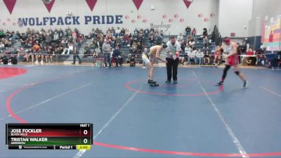 138 lbs Quarterfinal - Jose Fockler, Black Hills vs Tristan Walker, Aberdeen