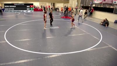 12U GIRLS - 112 lbs Semis - Trinlee Batzel, Minnesota vs Phoebe Morris, Monticello Wrestling Club