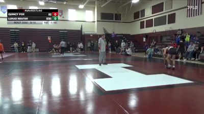 S-14 lbs 5th Place Match - Quincy Fox, Riceville vs Lukas Reuter, Benton Community Wrestling Clu