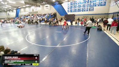 160 lbs Semifinal - Adam Swartzfager, Agon Academy vs Seldon Jenks, Uintah Jr High Wrestling