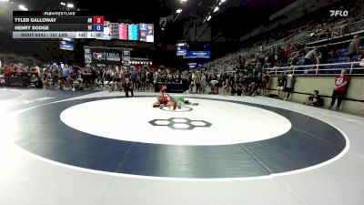 157 lbs Cons. Sub-rd Of 64 - Tyler Galloway, AR vs Henry Dodge, VT