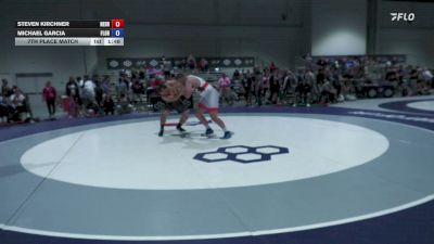 100 kg 7th Place Match - Steven Kirchner, Nebraska vs Michael Garcia, Florida