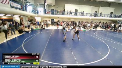 138 lbs Cons. Round 4 - Cohen Knighton, Sanderson Wrestling Academy vs Daron Upwall, Riverton Wolf Pack