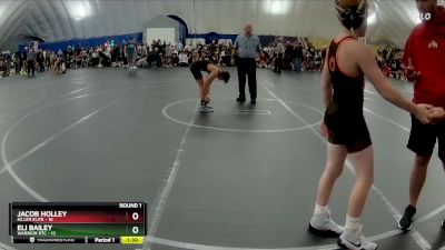 96 lbs Round 1 (8 Team) - Jacob Holley, Killer Elite vs Eli Bailey, Warrior RTC