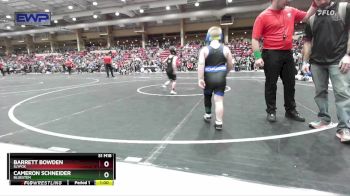 80 lbs Cons. Round 3 - Cameron Schneider, Bluestem vs Barrett Bowden, Slyfox