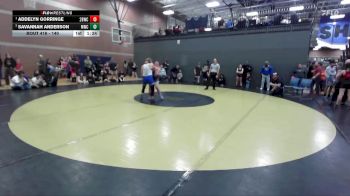 140 lbs Round 2 - Addelyn Gorringe, 208 Badgers Wrestling Club vs Savannah Anderson, Middleton Wrestling Club