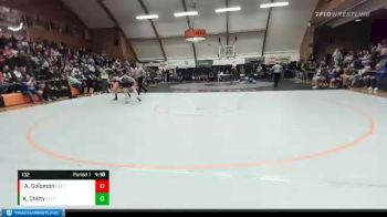 132 lbs Quarterfinal - Aaron Solomon, Reedsport vs Keegin Chitty, Echo/Stanfield