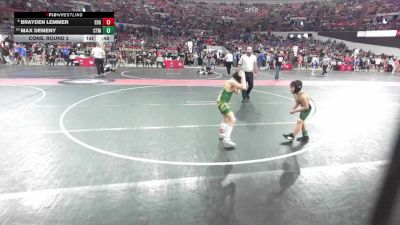 80 lbs Cons. Round 2 - Max Demeny, Ashwaubenon Wrestling Club vs Brayden Lemmer, Edgar