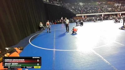 108 lbs Semifinal - Brody Berry, Big Game Wrestling Club vs Adrian Grosvenor, Siouxland Wrestling Academy