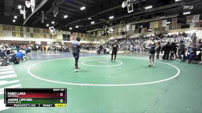 175 lbs Champ. Round 2 - Andre Lipford, Bonita Vista vs Fabio Lara, San Dimas